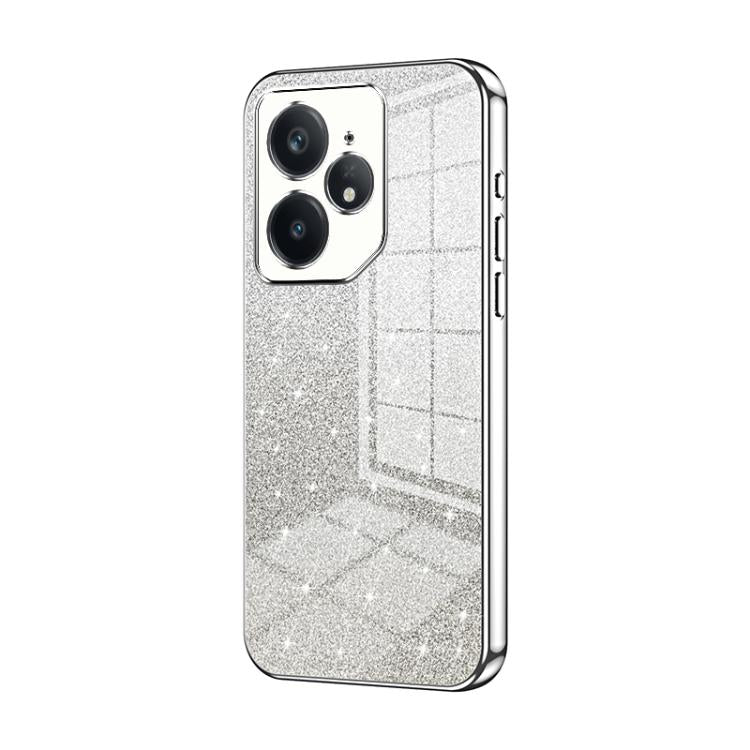 For Realme Neo7 Gradient Glitter Powder Electroplated Phone Case