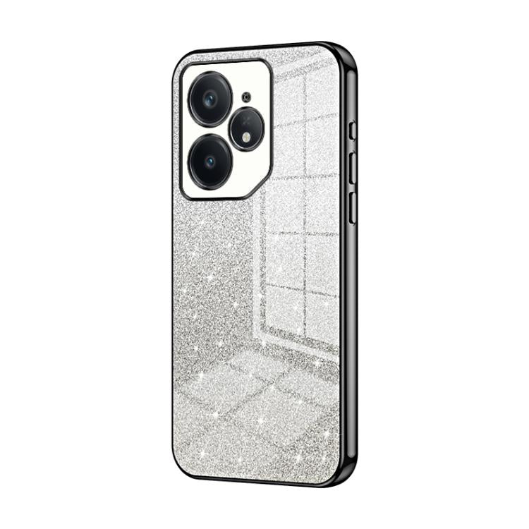 For Realme Neo7 Gradient Glitter Powder Electroplated Phone Case