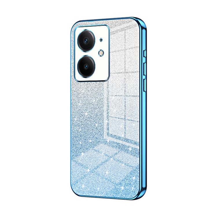 For Realme Neo7 SE Gradient Glitter Powder Electroplated Phone Case