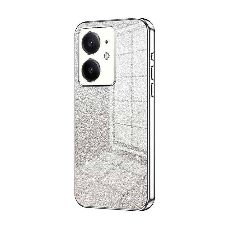 For Realme Neo7 SE Gradient Glitter Powder Electroplated Phone Case