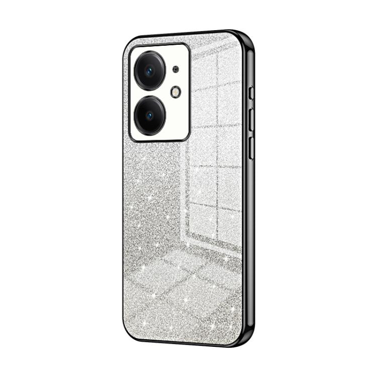 For Realme Neo7 SE Gradient Glitter Powder Electroplated Phone Case