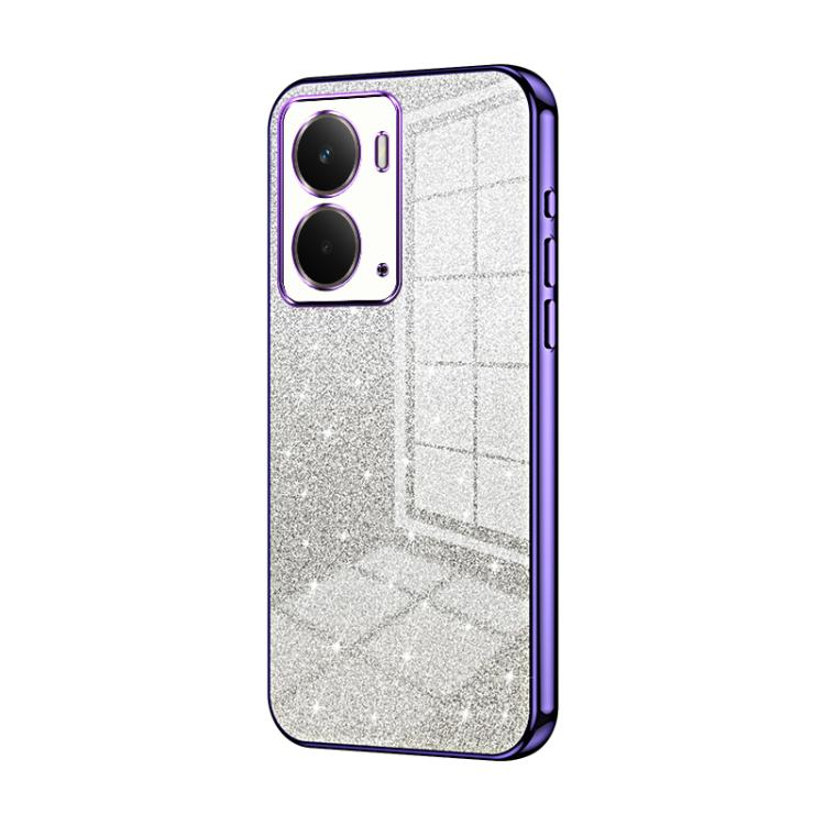 For Realme Neo7x Gradient Glitter Powder Electroplated Phone Case