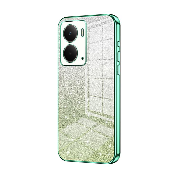 For Realme Neo7x Gradient Glitter Powder Electroplated Phone Case