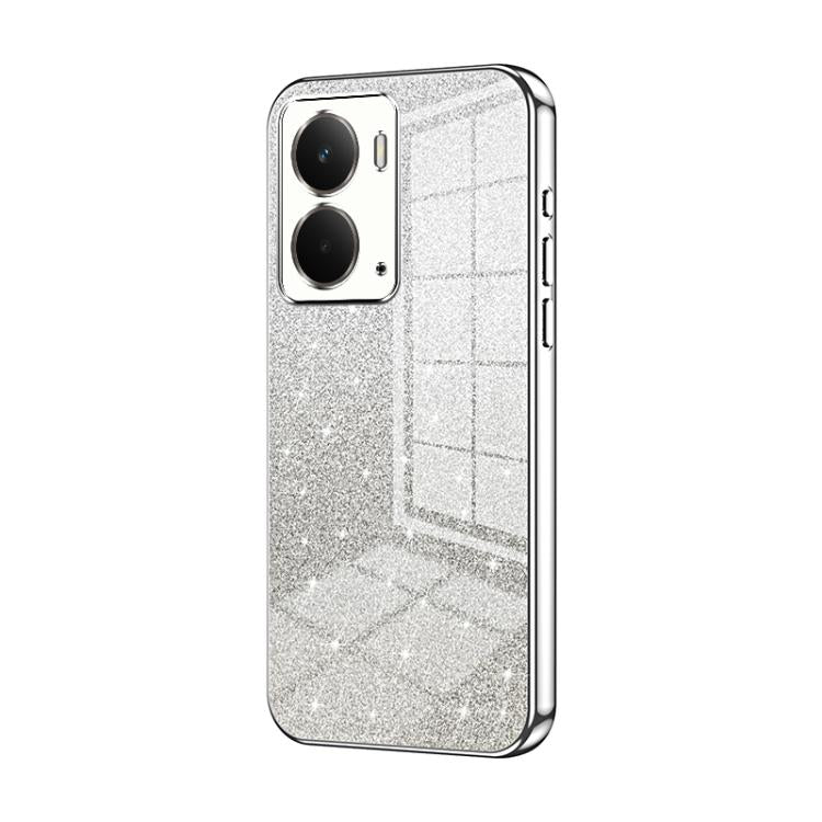 For Realme Neo7x Gradient Glitter Powder Electroplated Phone Case