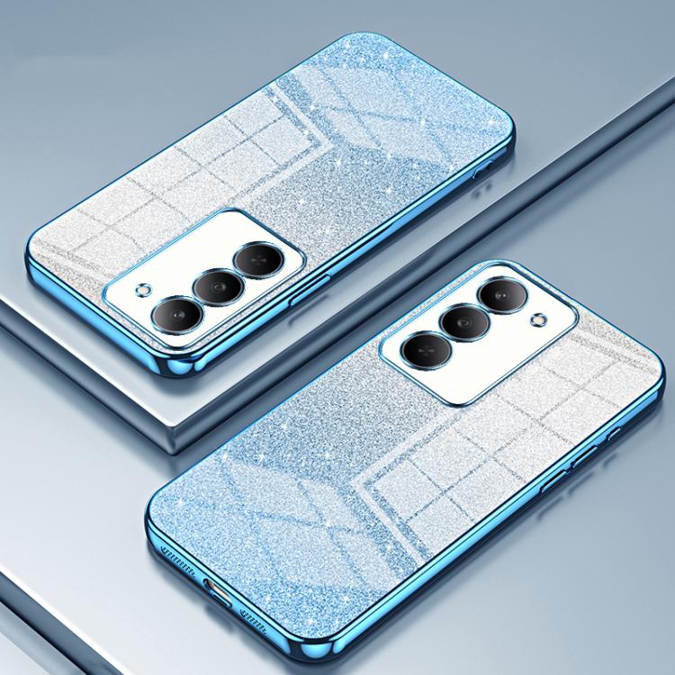 For Realme V60 Pro Gradient Glitter Powder Electroplated Phone Case
