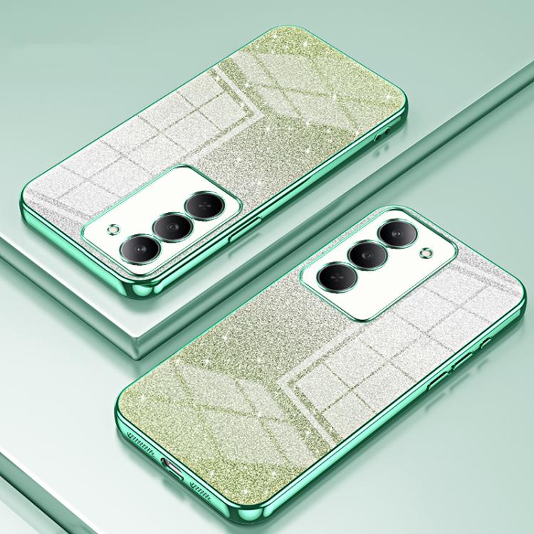 For Realme V60 Pro Gradient Glitter Powder Electroplated Phone Case