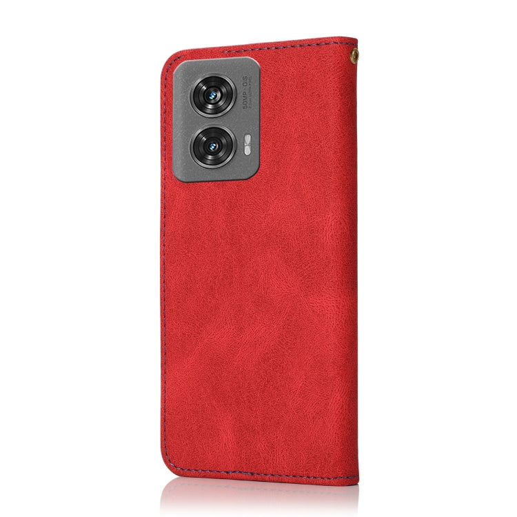 For Motorola Edge 50 Fusion Dual-color Stitching Leather Phone Case