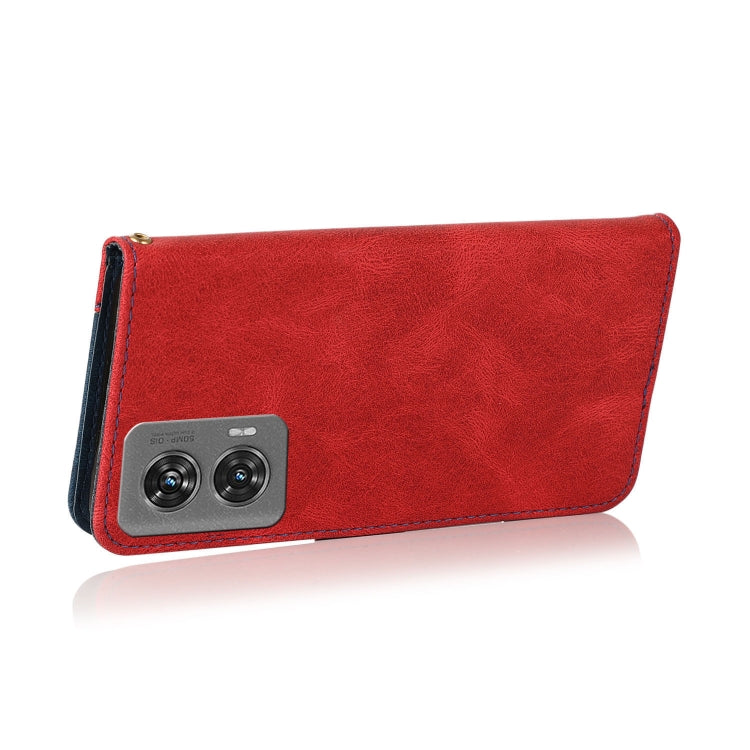For Motorola Edge 50 Fusion Dual-color Stitching Leather Phone Case