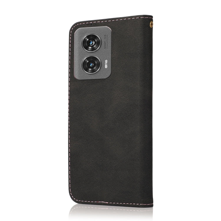 For Motorola Edge 50 Fusion Dual-color Stitching Leather Phone Case