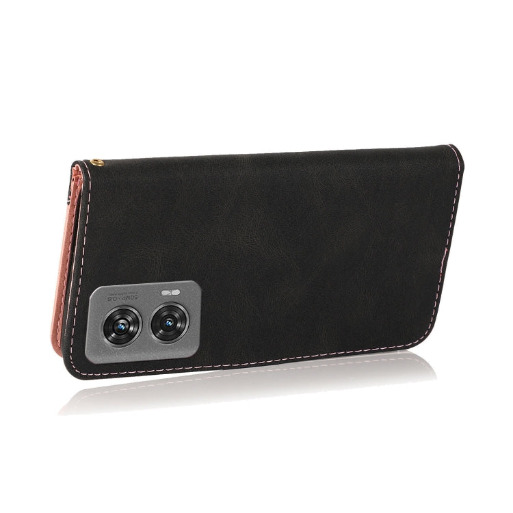 For Motorola Edge 50 Fusion Dual-color Stitching Leather Phone Case