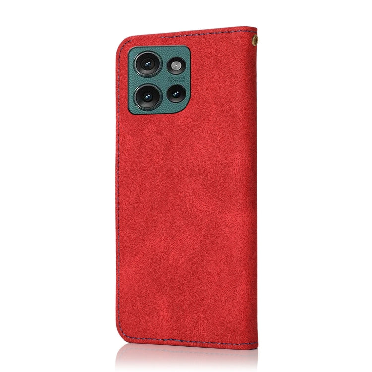 For Motorola Edge 50 5G Dual-color Stitching Leather Phone Case
