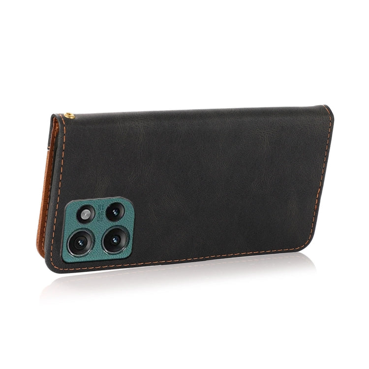 For Motorola Edge 50 5G Dual-color Stitching Leather Phone Case