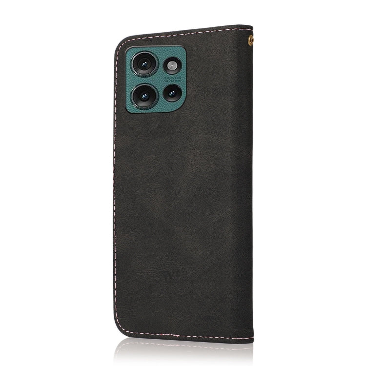 For Motorola Edge 50 5G Dual-color Stitching Leather Phone Case