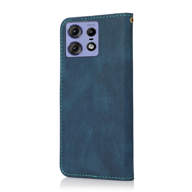For Motorola Edge 50 Pro Dual-color Stitching Leather Phone Case