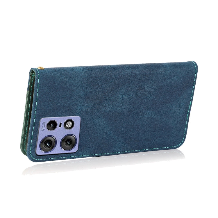 For Motorola Edge 50 Pro Dual-color Stitching Leather Phone Case