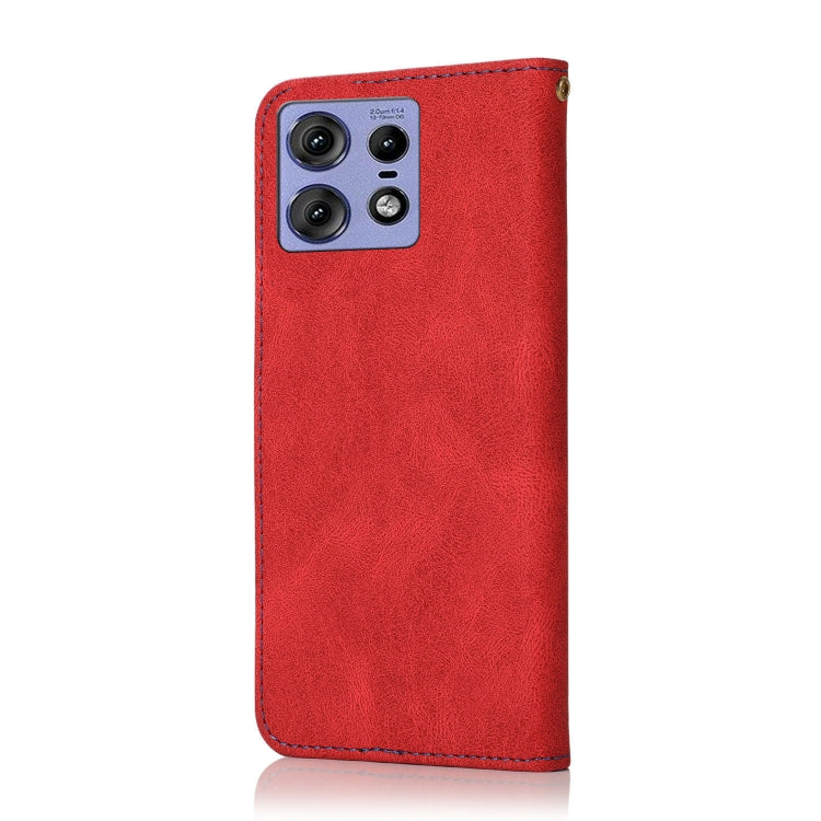 For Motorola Edge 50 Pro Dual-color Stitching Leather Phone Case