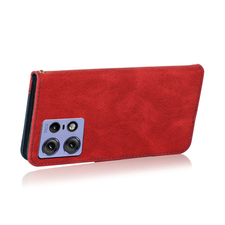 For Motorola Edge 50 Pro Dual-color Stitching Leather Phone Case