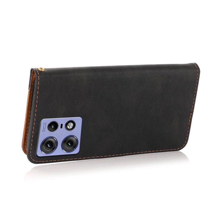 For Motorola Edge 50 Pro Dual-color Stitching Leather Phone Case