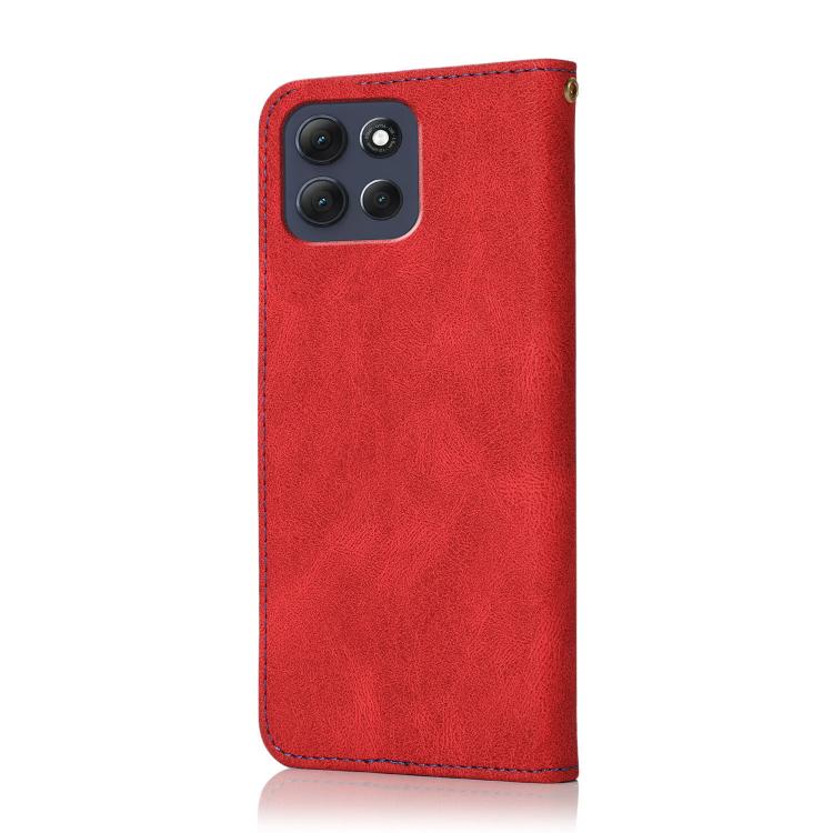 For Motorola Moto G86 5G Dual-color Stitching Leather Phone Case