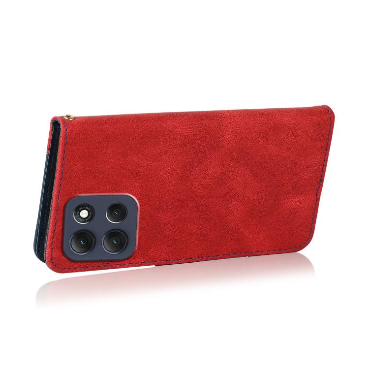 For Motorola Moto G86 5G Dual-color Stitching Leather Phone Case