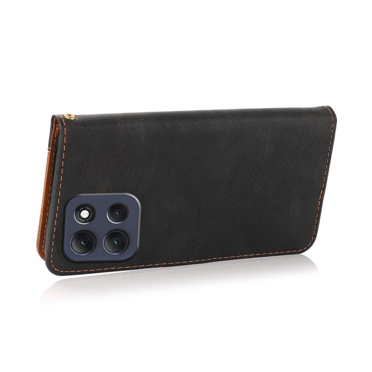 For Motorola Moto G86 5G Dual-color Stitching Leather Phone Case