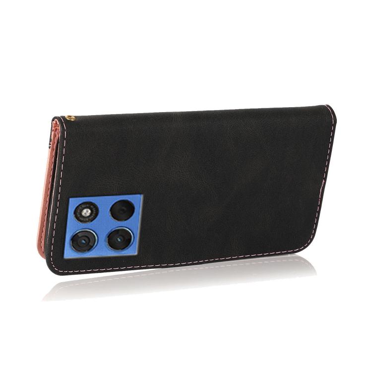 For Motorola Moto G57 5G Dual-color Stitching Leather Phone Case