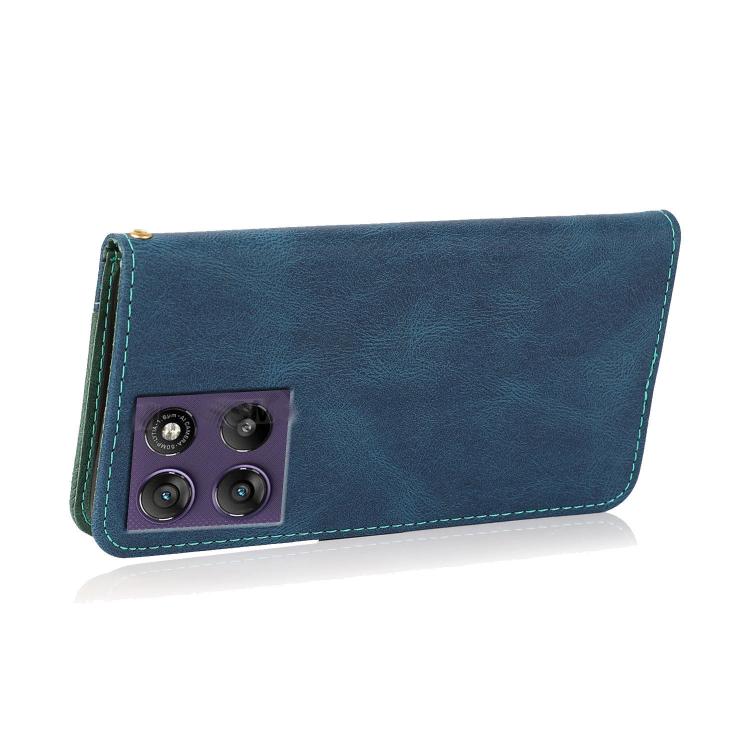 For Motorola Moto G67 Power 5G Dual-color Stitching Leather Phone Case