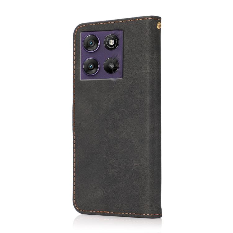 For Motorola Moto G67 Power 5G Dual-color Stitching Leather Phone Case