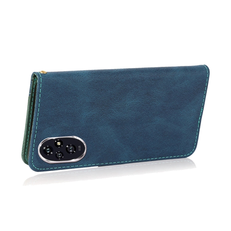 For Honor 200 Dual-color Stitching Leather Phone Case