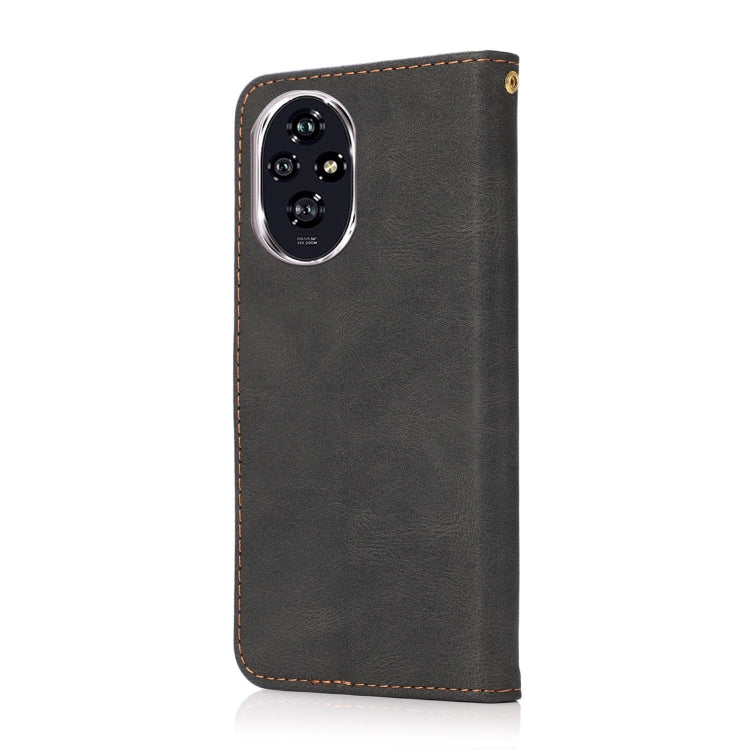 For Honor 200 Dual-color Stitching Leather Phone Case