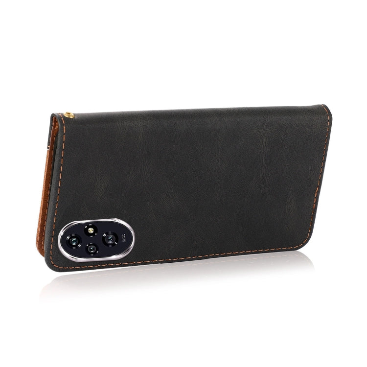 For Honor 200 Dual-color Stitching Leather Phone Case