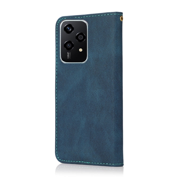 For Honor 200 Lite Global Dual-color Stitching Leather Phone Case
