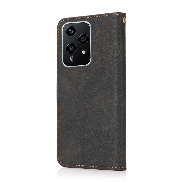 For Honor 200 Lite Global Dual-color Stitching Leather Phone Case