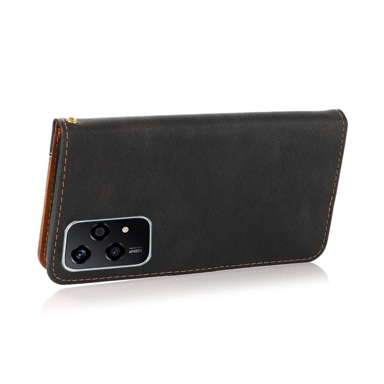 For Honor 200 Lite Global Dual-color Stitching Leather Phone Case