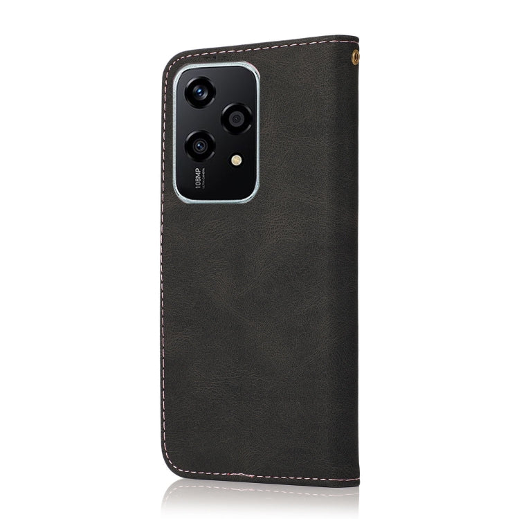 For Honor 200 Lite Global Dual-color Stitching Leather Phone Case