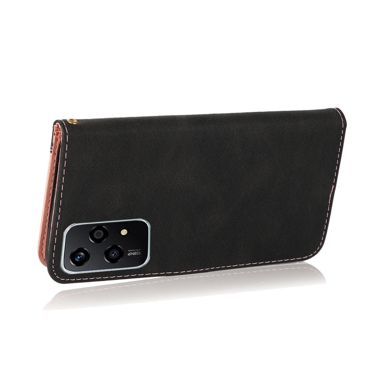 For Honor 200 Lite Global Dual-color Stitching Leather Phone Case