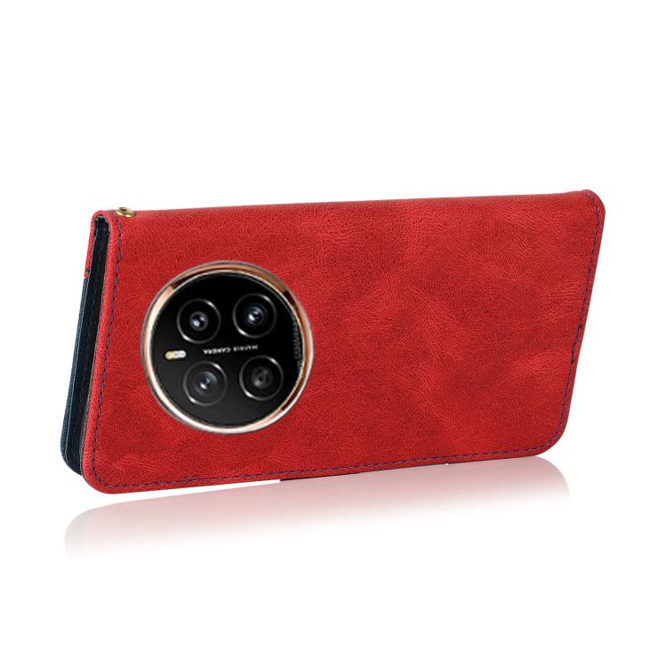 For Honor Magic7 Pro Dual-color Stitching Leather Phone Case