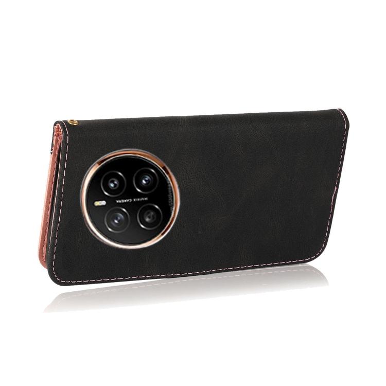 For Honor Magic7 Pro Dual-color Stitching Leather Phone Case