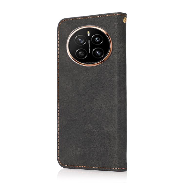 For Honor Magic7 Dual-color Stitching Leather Phone Case