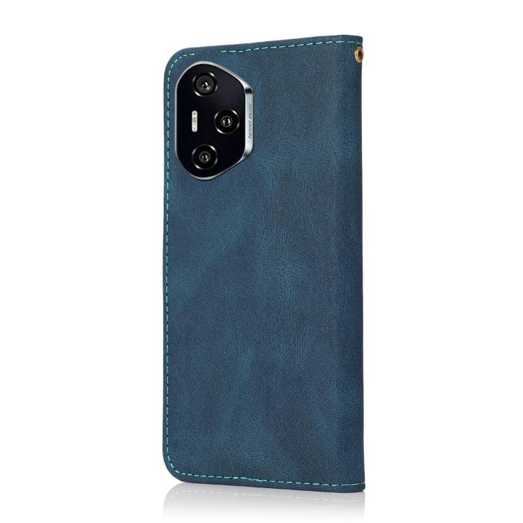 For Honor 400 Pro Global 160.8mm Dual-color Stitching Leather Phone Case
