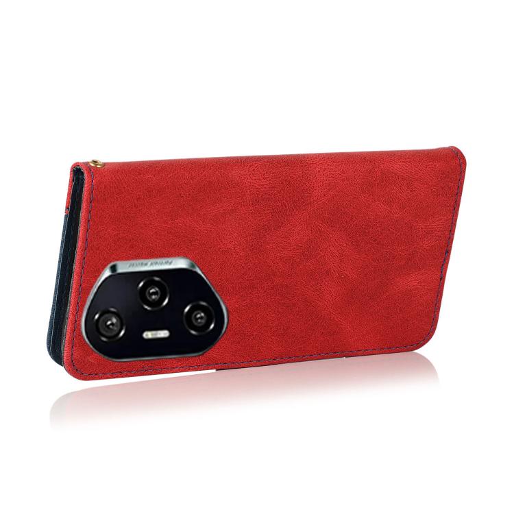 For Honor 400 Pro Global 160.8mm Dual-color Stitching Leather Phone Case