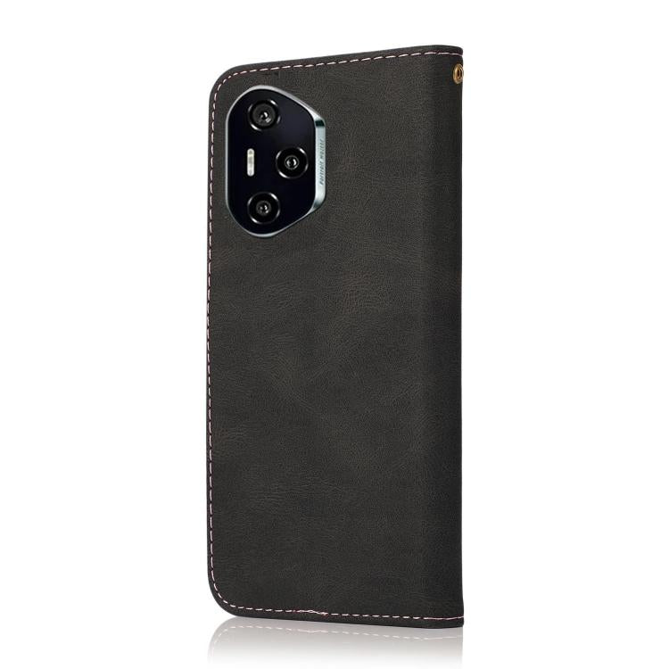For Honor 400 Pro Global 160.8mm Dual-color Stitching Leather Phone Case