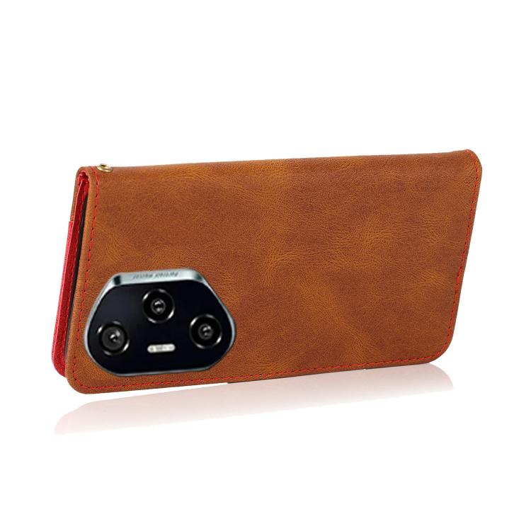For Honor 400 Pro Global 160.8mm Dual-color Stitching Leather Phone Case