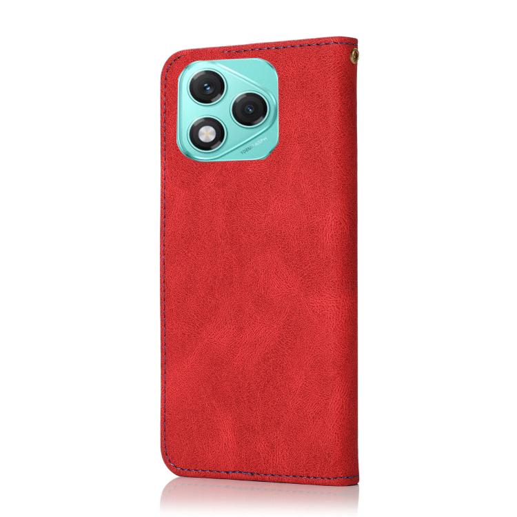 For Honor 400 Lite Global Dual-color Stitching Leather Phone Case