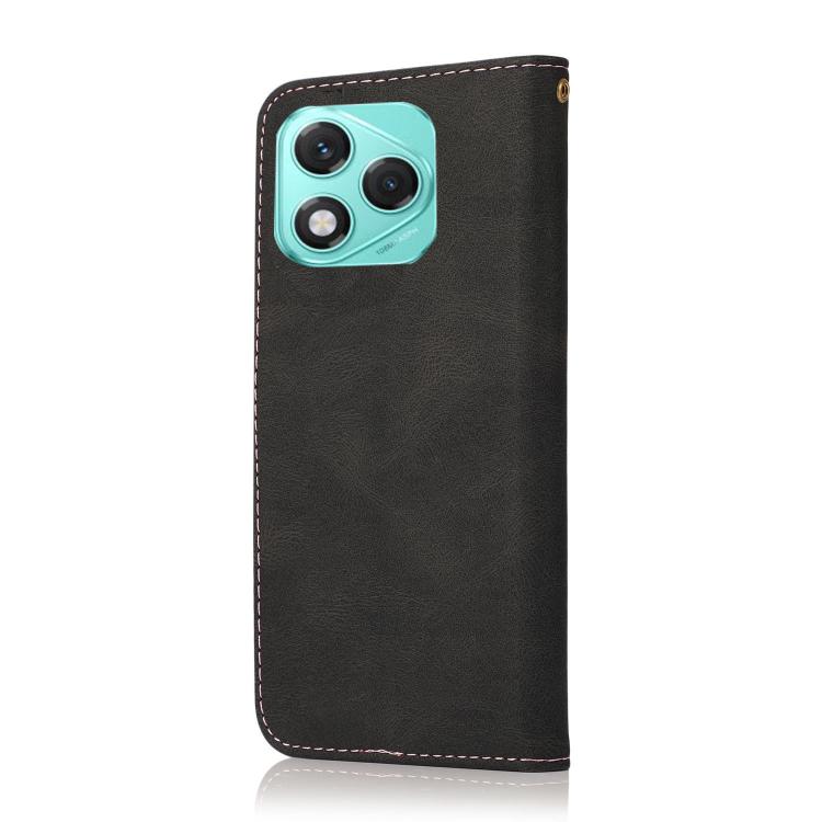 For Honor 400 Lite Global Dual-color Stitching Leather Phone Case