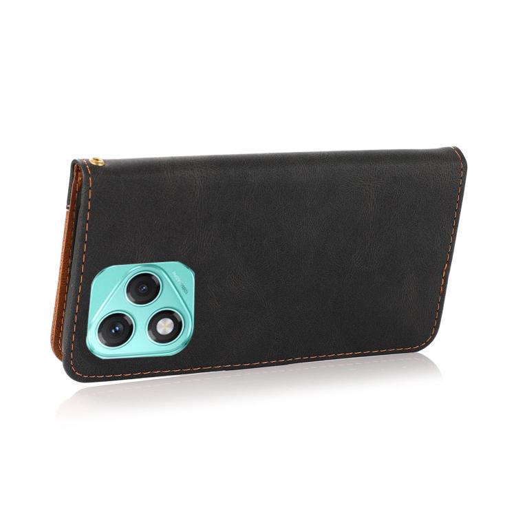 For Honor 400 Lite Global Dual-color Stitching Leather Phone Case