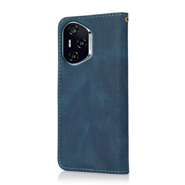 For Honor 400 Global 156.5mm Dual-color Stitching Leather Phone Case