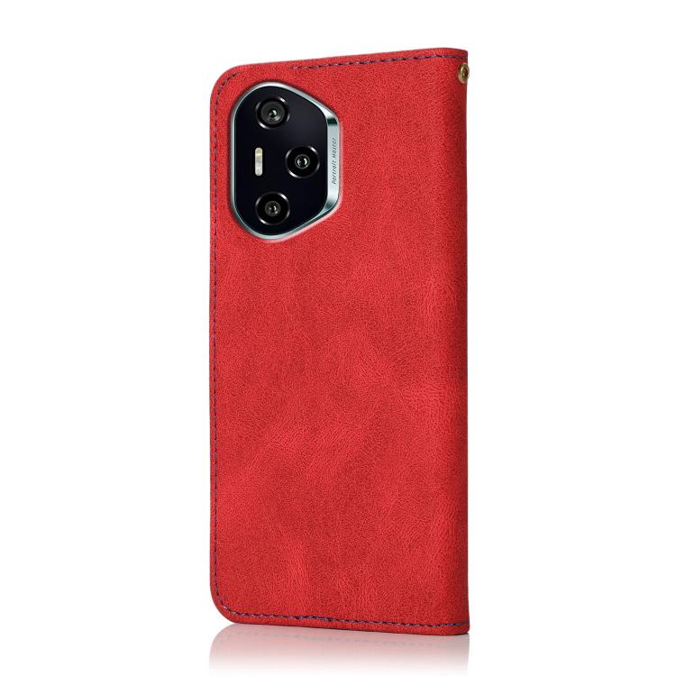 For Honor 400 Global 156.5mm Dual-color Stitching Leather Phone Case