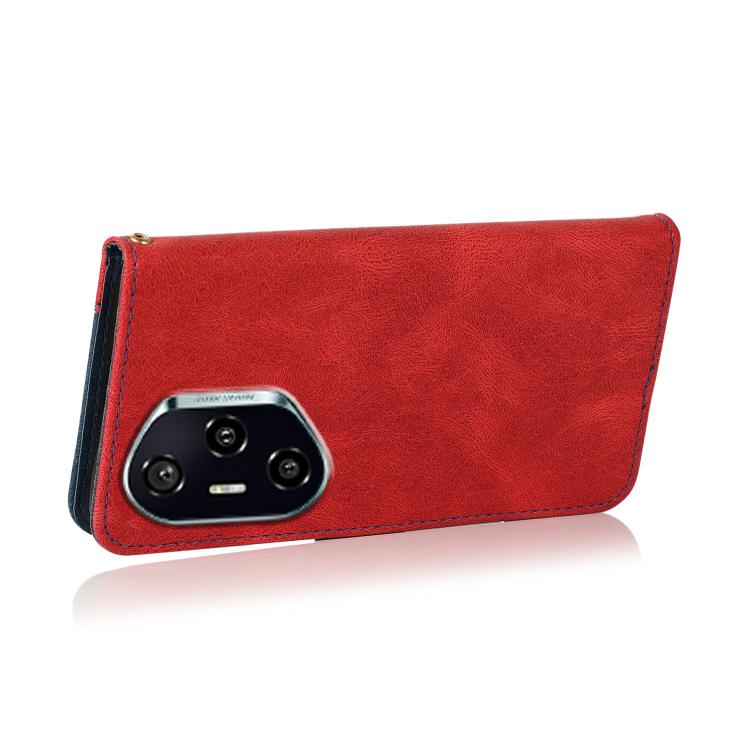 For Honor 400 Global 156.5mm Dual-color Stitching Leather Phone Case