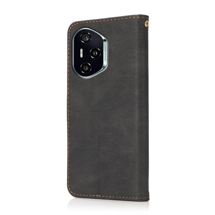For Honor 400 Global 156.5mm Dual-color Stitching Leather Phone Case